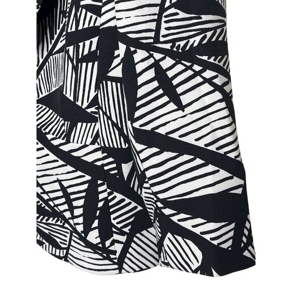 Kasper Black White Abstract Blazer 6 Modern Workwear One Button Jacket - Picture 5 of 13